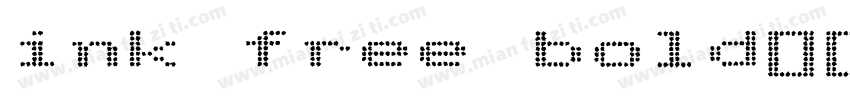 ink free bold字体字体转换